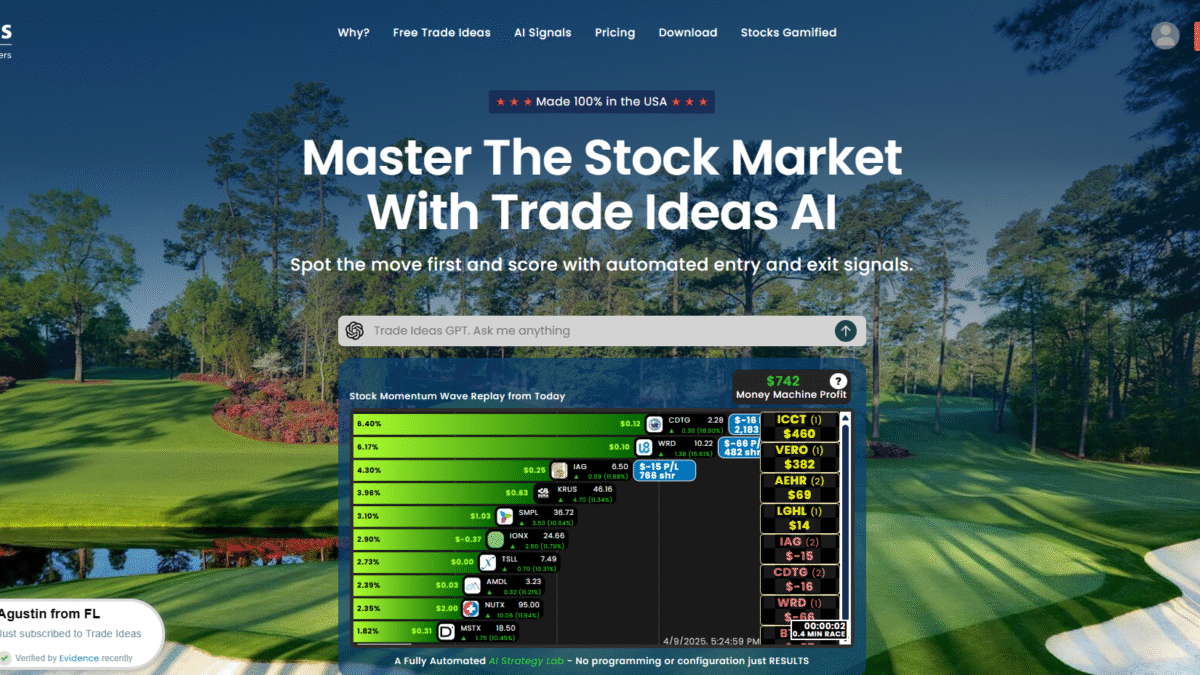 Trade Ideas Homepage