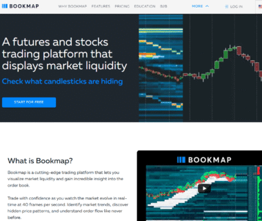 Bookmap Homepage Screenshot