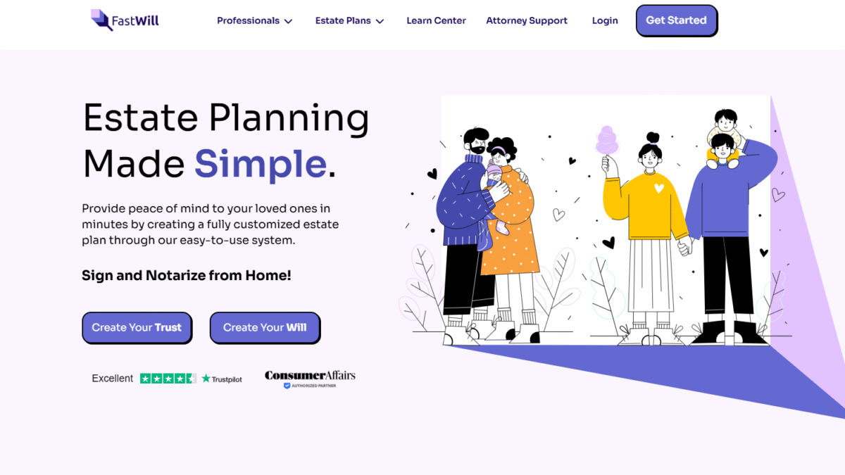 FastWill Homepage