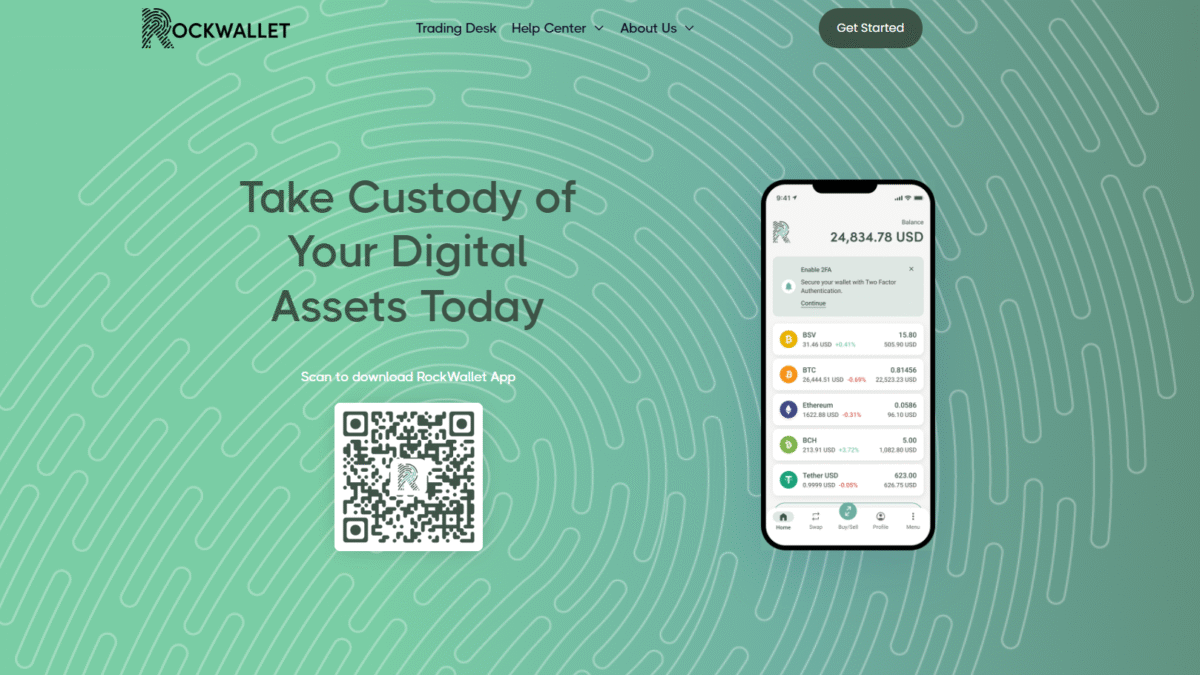 RockWallet Homepage
