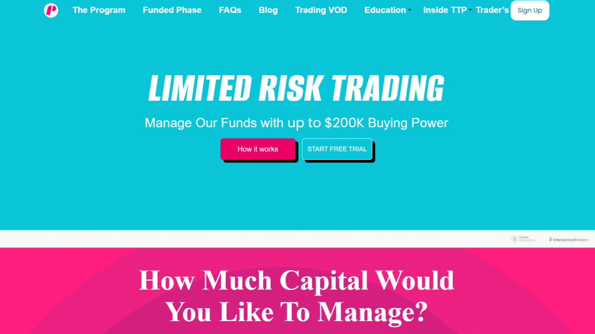 Trade The Pool Homepage