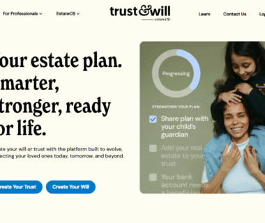 Trust & Will Homepage